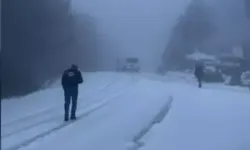 Osmaniye’de Zorkun Yaylası’nı Dolu Beyaza Bürüdü