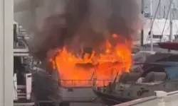 Bodrum’da S.Ş Ait Motoryatta Yangın