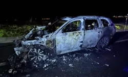 Edirne’de Seyir Halindeki Otomobil Alevlere Teslim Oldu