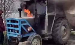 Avcılar’da Park Halindeki Traktör Alevlere Teslim Oldu