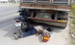 Kamyona Çarpan Motosiklet Sürücüsü Hayatını Kaybetti