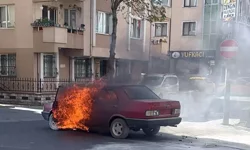 Çorlu’da Seyir Halindeki Otomobil Alev Aldı