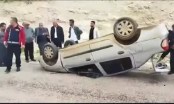Besni’de Takla Atan Otomobilde Sürücü Ağır Yaralandı