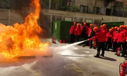 Bursa Adliyesinde AD-KUR Yangın Tatbikatı Gerçekleştirildi