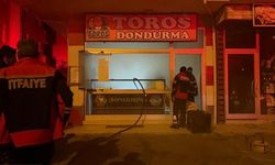 Erbaa'da Dondurma Dükkânında Yangın