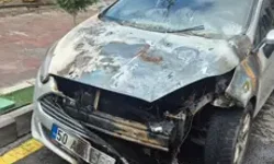 Nevşehir’de Park Halindeki Otomobil Alev Aldı