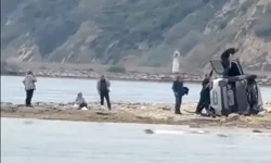 Keşan'da Mucize Kurtuluş: Otomobil Kumsala Uçtu