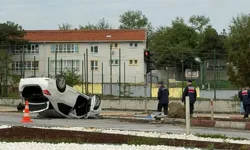 Takla Atan Otomobilin Sürücüsü Yaralandı