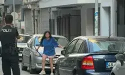 Kılıçlı Kadın Biber Gazıyla Etkisiz Hale Getirildi