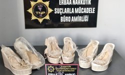 Erbaa`da Kadın Ayakkabısına Gizlenmiş 1,6 Kilo Eroin Ele Geçirildi