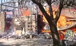 Tokat'ta Bir Evin Müştemilatında Yangın Çıktı