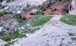 Tokat’ta Toprak Kayması Kamerada