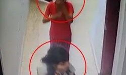 Evlerin Kapılarını Yoklayıp Açmaya Çalışan Şüpheliler Kamerada