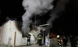 Kayseri’de Metruk Evde Gece Yangını