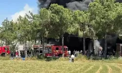 Denizli’de Kauçuk Fabrikasında Korkutan Yangın
