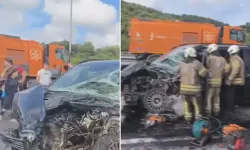 İstanbul Havalimanı Yolunda Kaza: Yol Bakım Aracına Çarpan Minibüste 6 Kişi Yaralandı