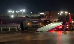 Zincirleme Kaza: Takla Atan Otomobil Bariyerlere Çarptı, 1 Yaralı