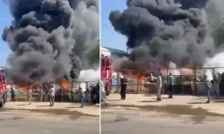 Bursa'da Hurda Firmasının Deposunda Yangın
