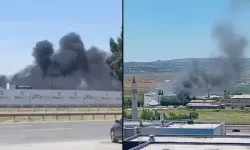 Alçı Fabrikasında Korkutan Yangın: Yoğun Duman Gökyüzünü Kapladı
