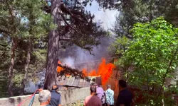 Yayla Evinde Çıkan Yangın Ormana Sıçramadan Söndürüldü