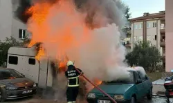 Karavandaki Yangın, Otomobile De Sıçradı