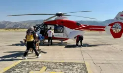 Şırnak’ta İki Hasta Helikopter Ambulansla Diyarbakır ve Van’a Sevk Edildi