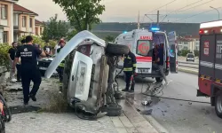 Takla Atan Otomobilin Sürücüsü Yaralandı