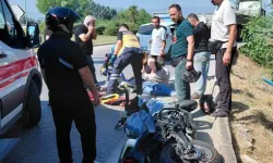TIR İle Çarpışan Motosikletin Sürücüsü Ağır Yaralandı