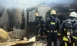 İnşaat Malzemelerinin Bulunduğu Depoda Yangın