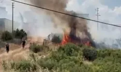 Anız Tarlasındaki Yangın, Yerleşim Yerlerine Sıçramadan Söndürüldü