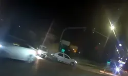 Otomobillerin Çarpıştığı Kaza Kamerada