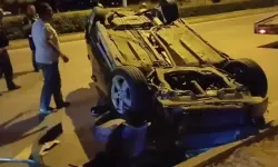 Kaza Yapan Otomobilin Sürücüsü Kaçtı
