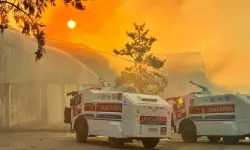 Depoyu Saran Yangına TOMA'larla Müdahale