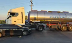 Tanker İle Otomobil Çarpıştı: 6 Yaralı