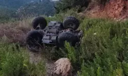 Alanya'da ATV Uçuruma Yuvarlandı: 1 Yaralı