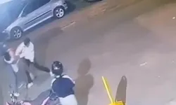 Tekirdağ'da Bıçaklı Kavga Kamerada; 1 Yaralı