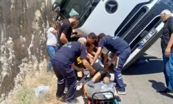 Mardin’de Yan Yatan TIR’ın Şoförü Yaralandı