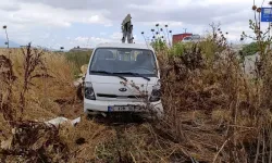 Lastiği Patlayan Kamyonet, Tarlaya Uçtu; 1 Yaralı