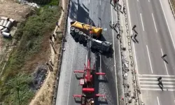 Çekmeköy’de Hafriyat Kamyonu Takla Attı; Şoför Ağır Yaralandı