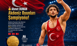 Erbaa’nın Gururu Ahmet Duman Akdeniz Oyunları Şampiyonu!