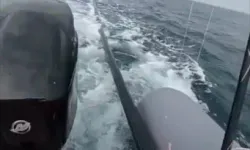 Denizde Bulduğu Boruyu Botla Kıyıya Taşıdı