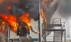 İşçilerin Kaldığı Konteynerler Yandı