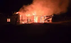 Edirne’de Tek Katlı Ev Yandı