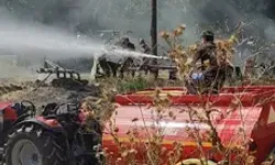 Saman Balyaları Tutuştu, Köylüler Tankerleriyle Yangına Koştu