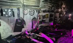Mardin’de Oto Aksesuar Dükkânında Yangın