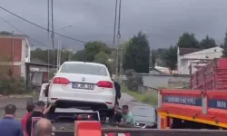 El Freni Çekilmeyen Otomobil, Doğal Gaz Tesisinin Bulunduğu Alana Girdi