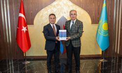 TOGÜ Rektörü Prof. Dr. Fatih Yılmaz Prof. Dr. Hüseyin Karaman'ı Ziyaret Etti