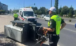 TIR İle Üç Tekerlekli Motosiklet Çarpıştı: 1 Yaralı