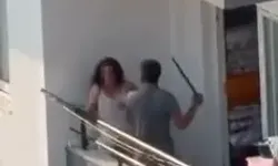 Balkonda Tartıştığı Kadını Sopayla Dövdü
