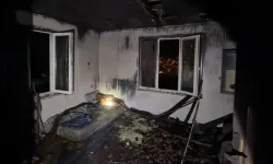 Burdur'da Tek Katlı Ev Yandı